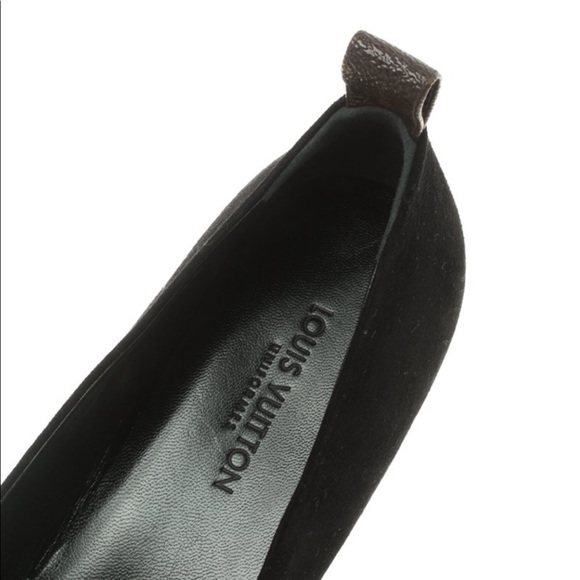Louis Vuitton Shoes - Louis Vuitton Black Suede Revival Ballet Flats